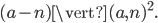 (a-n)\vert (a,n)^2.